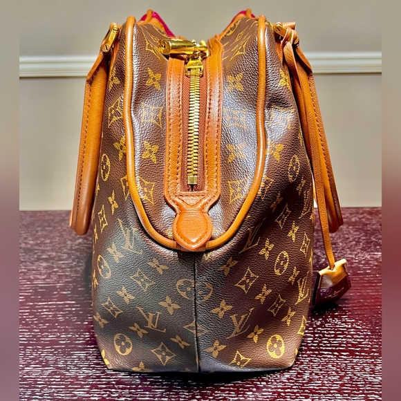 Louis Vuitton Blocks Stripes Monogram Leather Tote Bag Tri Color - Picture 7 of 7